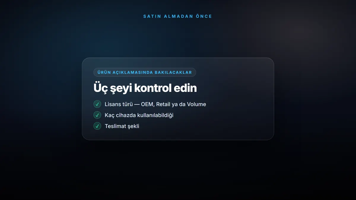 Dijital Lisans Nasıl Çalışır? — konuyu özetleyen görsel