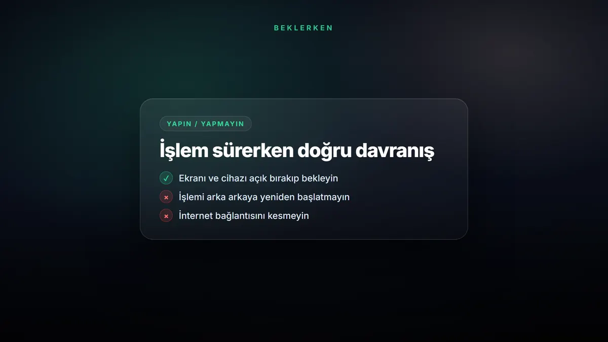 Etkinleştirme İşlemi Uzun mu Sürüyor? Sakin Olun, Çözümü Basit — konuyu özetleyen görsel