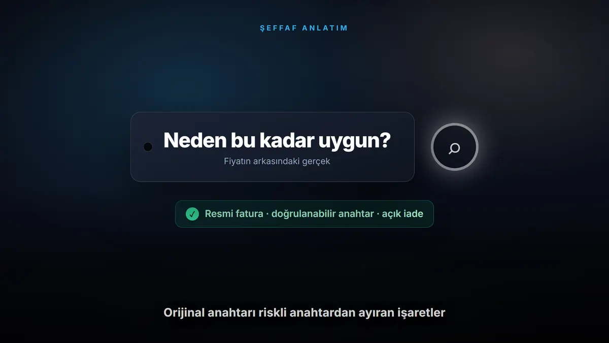 Ucuz Windows ve Office Lisansı Güvenli mi? Neden Bu Kadar Uygun? — Enlisans blog kapak görseli