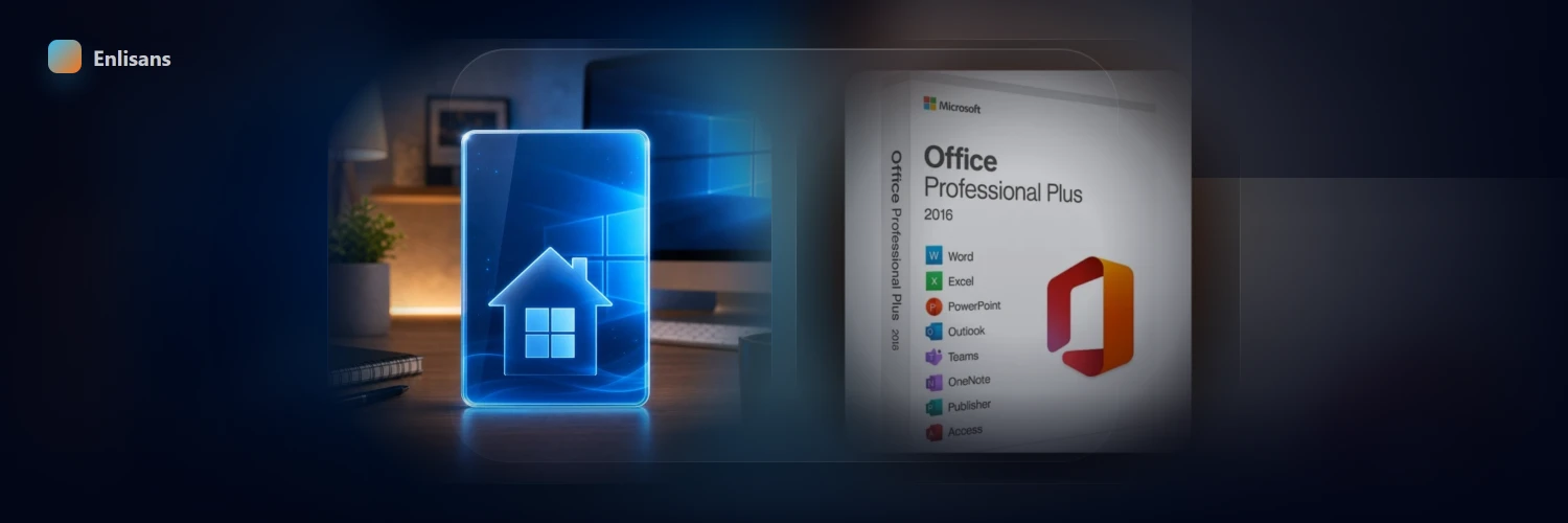 Windows 10 Home + Office 2016 Pro Plus Paketi
